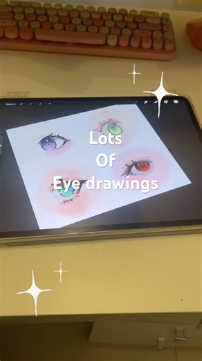 Tried these 4 step eye tutorials #pinterest #eyetutorial #digitalart #procreate #animeeyes #ipadart