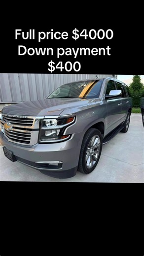 2017 CHEVY TAHOE PREMIER PRICE $4000 Down payment $400 FINANCING AVAILABLE WITH CREDIT APPROVAL 154,480 Miles 1-OWNER CLEAN TITLE NAVIGATION REAR VIEW CAMERA HEADS UP DISPLAY REAR DVD ENTERTAINMENT RUNNING BOARDS THIRD ROW SEATING PREMIER PACKAGE CAPTAIN SEATING PARK ASSIST TOWING PACKAGE HEATED AND COOLING LEATHER SEATS PREMIUM SURROUND SOUND WITH BLUETOOTH STREAMING SUNROOF HID / LED HEADLIGHTS V8 ENGINE AIR RIDE SPORT SUSPENSION PREMIUM CHROME WHEELS WELL MAINTAINED CLEAN INSIDE AND OUT DRIVE