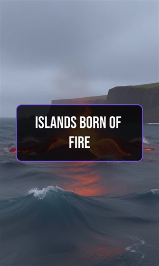 Discover nature's island magic! #Volcano #NewIslands #NatureWonder