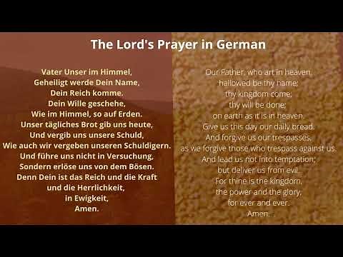 The Lord's Prayer in German