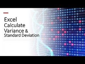 Excel for Biostatistics - Manually Calculate Variance and Standard Deviation