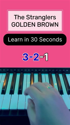 The Stranglers - Golden Brown Easy Piano Tutorial | #shorts