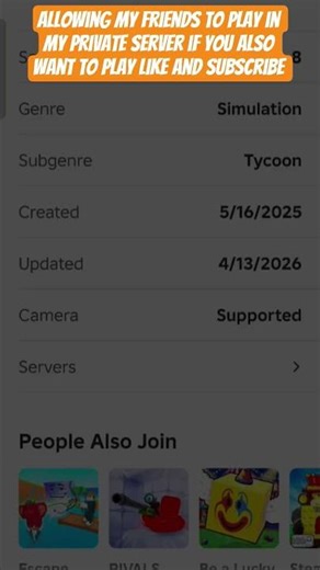 like and subscribe and comment your username to play in my private server