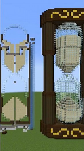 A working endless hourglass with redstone #minecraft