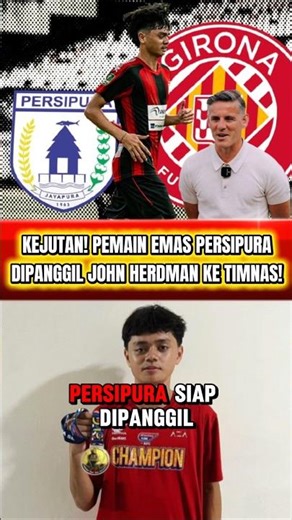 SURPRISE! PERSIPURA'S GOLDEN YOUNG PLAYER READY TO BE RECRUITED TO THE INDONESIAN NATIONAL TEAM I...