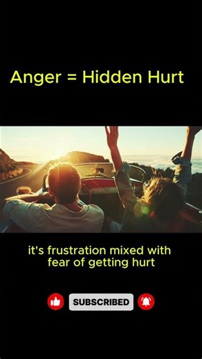 Anger = Hidden Hurt