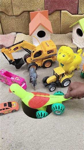 mithu mithu tota #birds #pushing #marvelcar #toyswala #toys #tractor #jcb #sher #home #viral #video