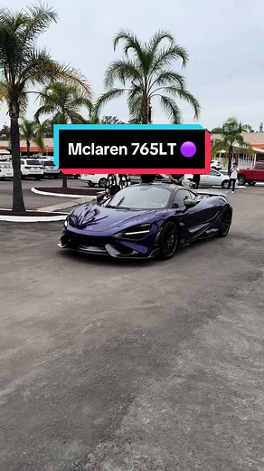Mclaren 765LT Purple Luxury Car Showcase