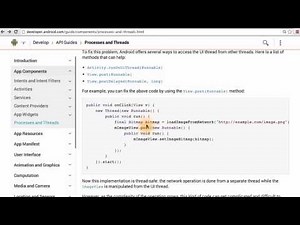 Main Thread vs Background Thread - Developing Android Apps