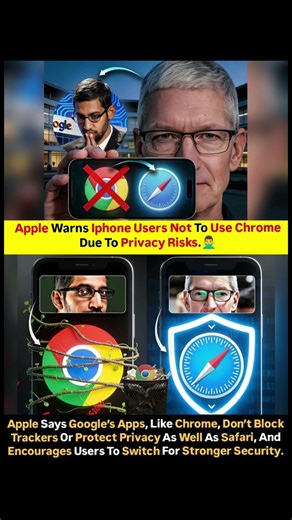 “iPhone Privacy Warning: Should You Stop Using Chrome?” #shorts #viral #trending #crome #iphone