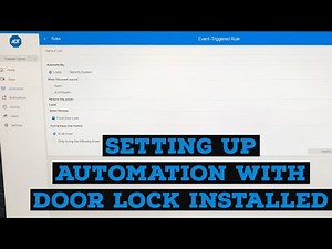 HOW-TO: Set up automation with door lock installed