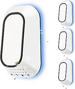 Air Ionizers for Home With 4 Negative Ion Output Heads,Ionizer Air Purifier Plug in With Backlight,Quiet and Energy-Saving, Ideal Air Cleaners for Bedroom,Office,Living Room and Pet Room(4)