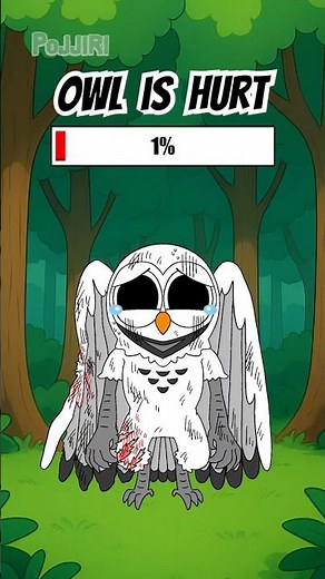 Dino Kid saves injured Owl in 99 Nights in the Forest