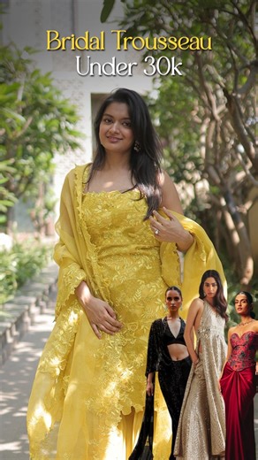 ZoWed on Instagram: "Who says a show-stopping trousseau needs a massive budget? 👀✨ 2026 brides, this one’s especially for you. Looking for designer, out-of-the-box trousseau outfits under 30K? Stop scrolling, your wedding wardrobe just got easier 💖 Check out these incredible designers: @adabymeher @431_88 @roze.india @dilnazkarbhary @29india If you loved these recos, Part 2 will amaze you 👀✨ Stay tuned! (trousseau outfits under 30k, designer bridal outfits, budget wedding outfits, bridal lehe