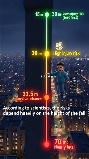 How High Can You Jump Into Water Before It Turns Deadly? #shorts