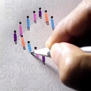 601K views · 4.9K reactions | 3D cute people drawing  | All About Art | Facebook