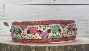 READY TO SHIP!!! Sample Sale 16 - 18 & 1.5W Candy Valentines Hearts Red Leather Bling Crystal Luxury Cova Dog Cat Collar - Etsy Canada