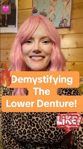 How the lower denture should fit
