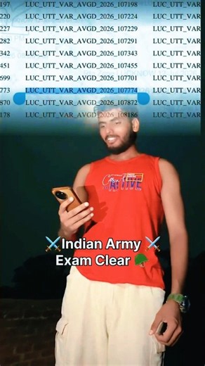 🇮🇳 ⚔️ Indian Army Exam Clear 🪖| Shyam Up 62