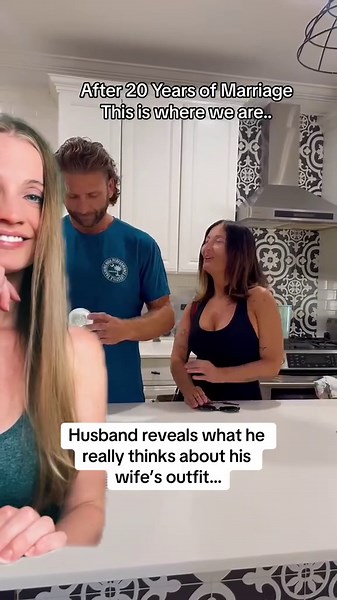 Husband Reveals What He Really Thinks About His Wife's Outfit!