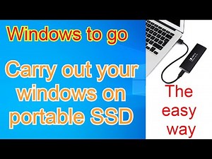 windows to go - windows 10 on portable USB SSD