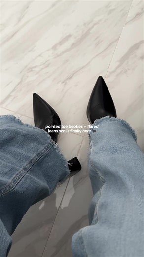 Pointed Toe Booties and Flared Jeans Style Guide