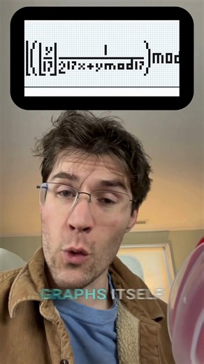 Gravity Assist on Instagram: "This is Tupper’s Self-Referential Formula. It looks like a normal inequality, but when graphed at a specific location, it draws itself. Here is how the math works: Take any 106x17 pixel image. Convert the pixels into binary. Turn that binary into a massive decimal number (K). Graph the formula at height K. Because the Y-axis is infinite, this graph technically contains every 106x17 pixel bitmap that has ever existed—or will ever exist. #math #coding #tuppersformula