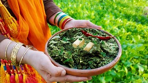 13K views · 76 reactions | Village Girl making saag perfectly village style recipe. Food Fiction presenting a different stream video. We are showing how to collect saag from fields and make it properly. Please subscribe our Youtube Channel: https://youtu.be/icTVuPZacTg | Food Fiction | Facebook