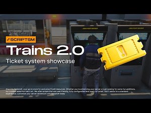 Trains 2.0 | Ticket System Showcase | FiveM Script #scriptsm