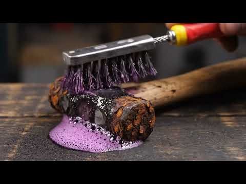 Extreme Rust Removal! Restoring a Rusted Hammer | Satisfying Deep Cleaning & Metal Restoration