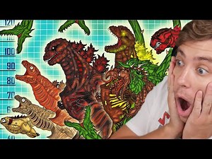 Reacting To ALL GODZILLAS Size Comparison