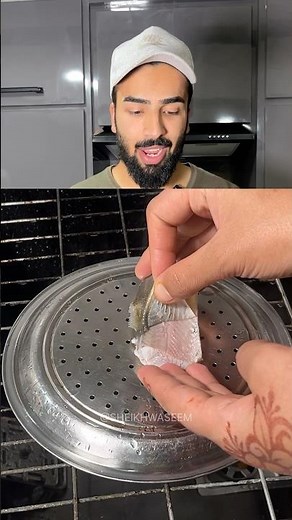 Easiest way to remove fish skin 😍 #fishskin #hacks #experiment