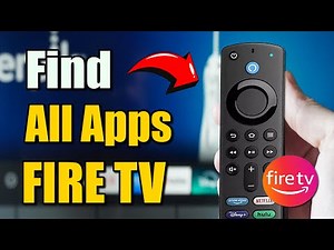 How to Find All your Applications on your Amazon Fire TV Stick (Best Method)