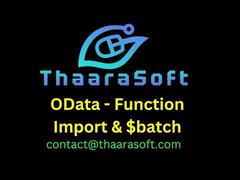SAP OData 7 - Function Imports and $batch operation