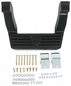 Carr LD Custom Fit Side Step - Black Powder Coated Aluminum - 14" Step - Qty 1 Carr Nerf Bars - Runn