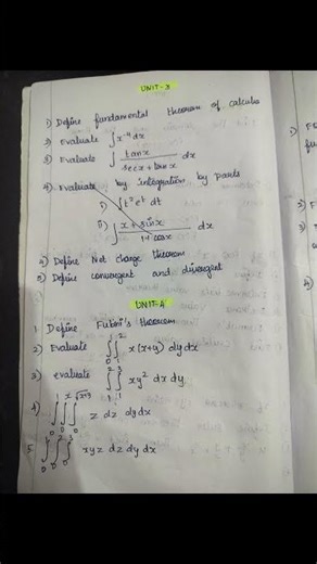 APPLIED CALCULUS ✨ important questions last revision #appliedcalculus #2025regulations