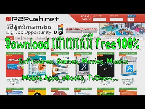 Dowload Software, Game, movie, music, mobile apps free 100% from P2push.net,