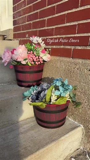 It’s easy to style your patio with two of these! #plants #flowers #patio #country #tiktokshopstockup