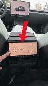 Tesla rear screen navigation for Uber drivers