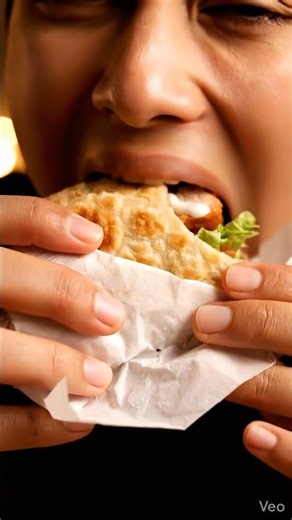 spicy kathi roll ASMR #shorts #viral #trending #asmr #eating #eatingshow #oddlysatisfying