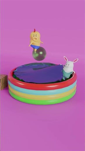 Can You Guess What’s Inside the Pool?💦💨