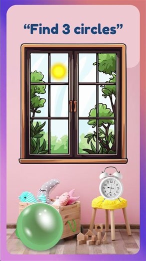 Find the Circle Game for Kids ⭕ | Shapes Learning for Preschool #learning #earlylearning #prewriting