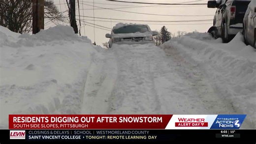 Snow storm leaves some residents stranded in neighborhoods with some of the steepest streets