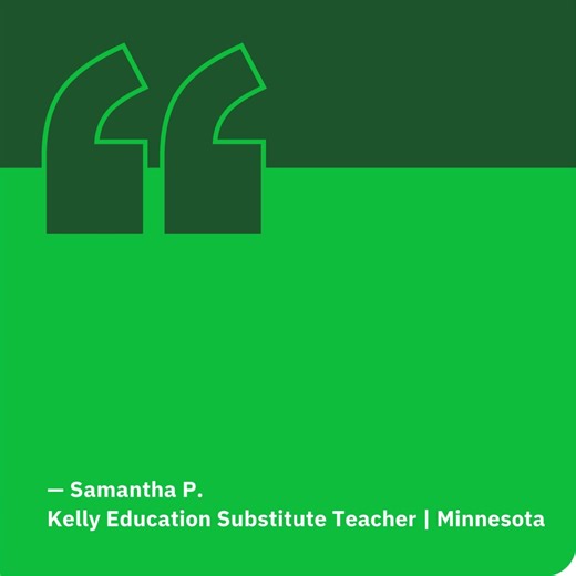 We recently asked our substitute educators what sparks the passion for their work. This month, we’re proud to spotlight a thoughtful note from one of our Minnesota substitute teachers. If you’re looking for meaningful work that supports students and schools in your community, explore opportunities with Kelly Education: https://hubs.li/Q0414yvX0 | Kelly Education