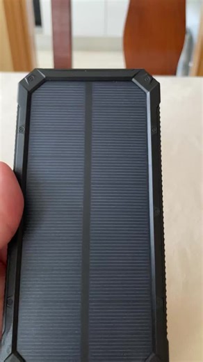 Cargador de teléfono inalámbrico solar de 1000mAh, batería externa impermeable con puerto USB doble, batería externa con linterna LED para #iPhone, #teléfonos #inteligentes y #tabletas