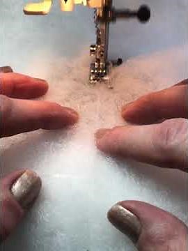 How to join 2 pieces of wadding/batting together using a sewing machine.