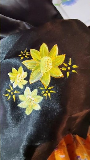 fabric painting 🎨 🪥🖌️#painting #fabricpainting