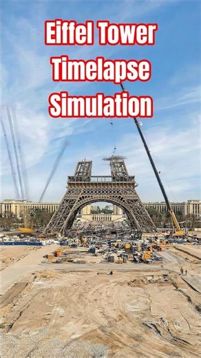 🗼Eiffel Tower Construction Timelapse You’ve Never Seen | The 30-Second Edit