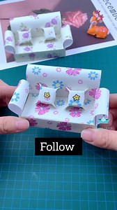141K views · 3.3K reactions | Mini sofa, who sofa? Too cute for you #origamicraft #paperart #origamiwork #love #papercrafts #paper #origamiart #handmade #parent #creative paper craft | paper craft | Facebook