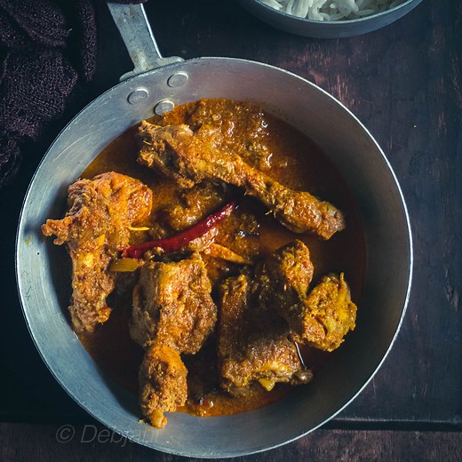 Chicken Kosha Recipe and video Debjanir Rannaghar